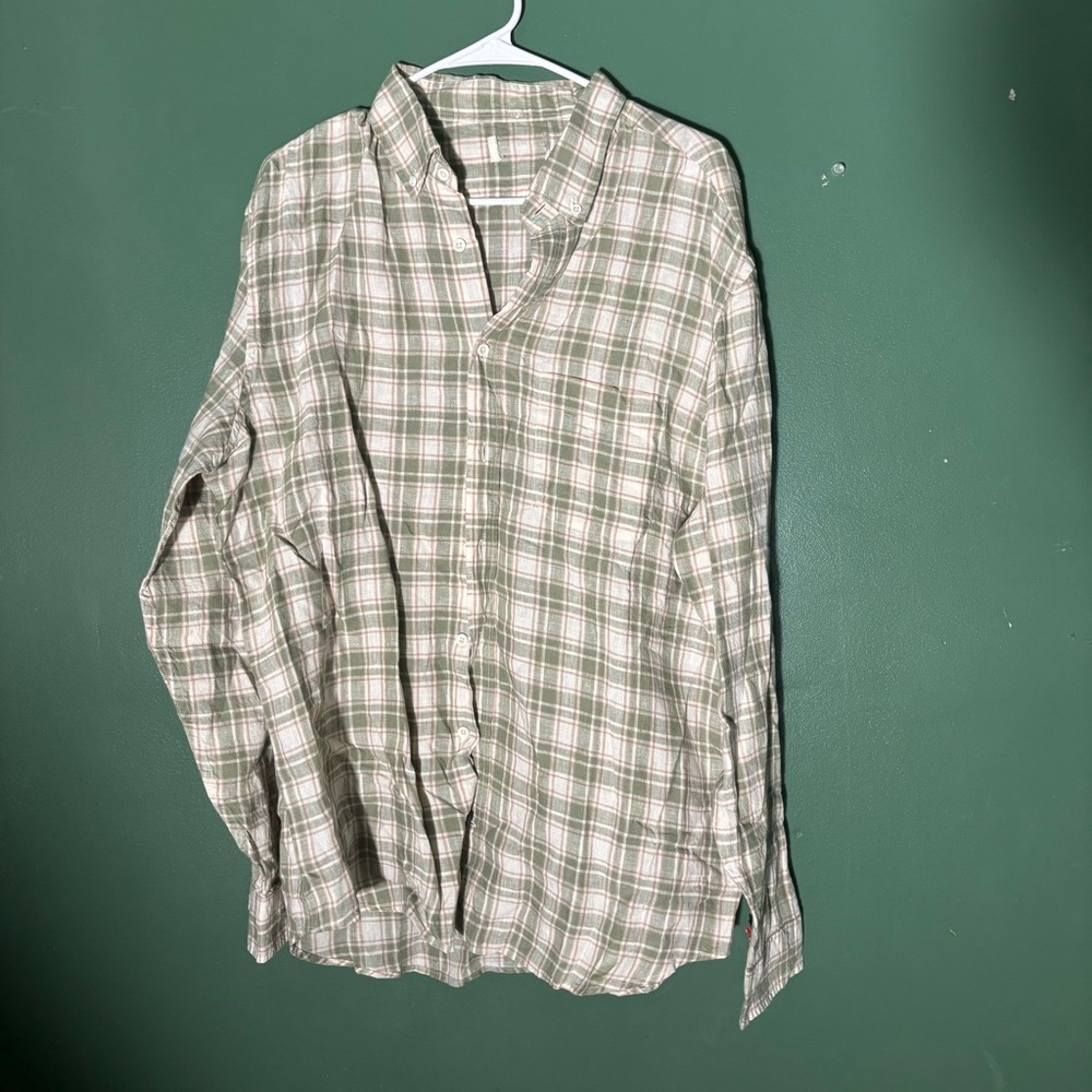 New Taylor Stitch Men’s M 40 The Jack Palm Green Plaid Button Down Shirt